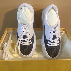 Brand new Fendi sneakers! Never worn, still on original box with dust bag!